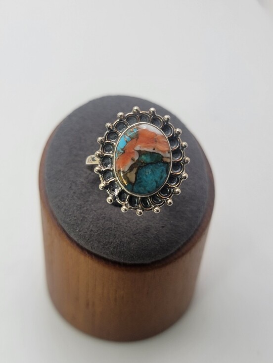 Jewelry - Size 9.5 Oyster Turquoise 925 Sterling Ring